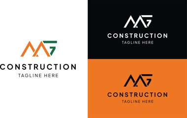 Construction Logo, MG Logo, Real Estate Logo