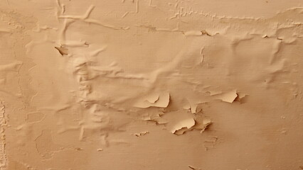 Signs of water damage revealed in the swollen and peeling whitewash and plaster on the dwelling's ceiling