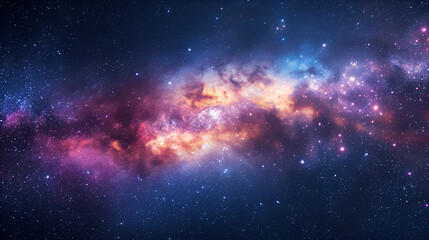 Fototapeta na wymiar space galaxy background, generative ai