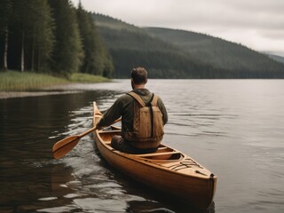 person on the boat.Generative wtih AI