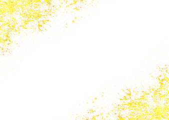 luxury_gold_paint_splash_granules_platter_on_transparent_background