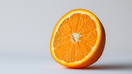 orange on a white background, generative ai