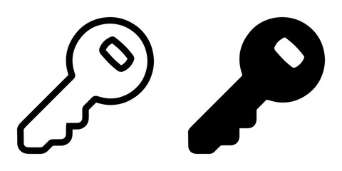 Key icon vector. Key logo design. Key vector icon illustration isolated on white background