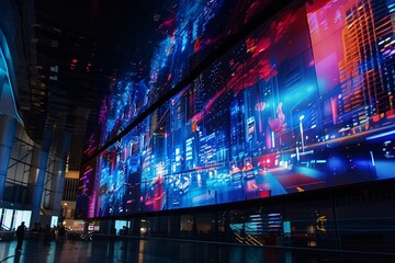 Obraz premium Led screen