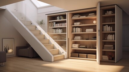 Integrate hidden storage solutions to maintain a clutter-free and tranquil environment