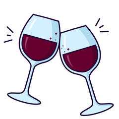 deux verres de vin rouge