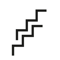 formes noires en escalier style memphis