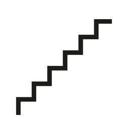 forme escalier noir style memphis