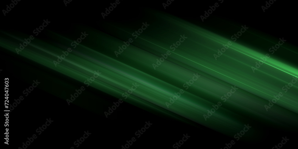 Poster green abstract speed movement pattern with shiny glowing blurred line shape, gradient color