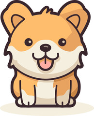Obraz na płótnie Canvas Vector Pups Dog Illustration Pack Furry Friends in Vectorized Art