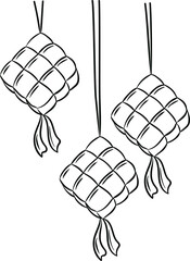 Ketupat Eid Mubarak Icon