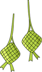 Ketupat Eid Mubarak Icon