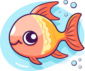 Ephemeral Ecosystems Mesmerizing Fish Vectors Surreal Swimmers Dreamlike Fish Vector Illustrations