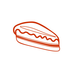 Cheesecake will fill your breakfast with excellent taste, dessert, sugar, vector, glaze, white background, filling, sugar, marmalade, cake