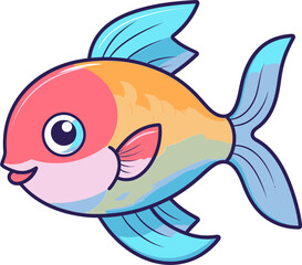 Aqua Allegiance Artistic Fish Vector Symphony Vectorized Visions Mesmerizing Fish Illustration Styles