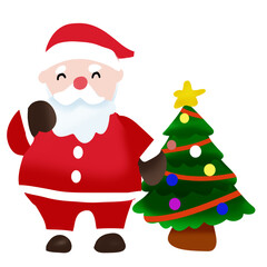Obraz premium santa claus with gifts