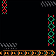 Fototapeta premium African ethnic pattern background Vector