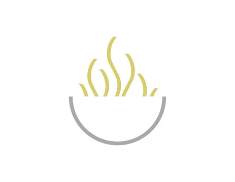 Logo plato de comida food