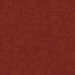 African ethnic pattern background Vector