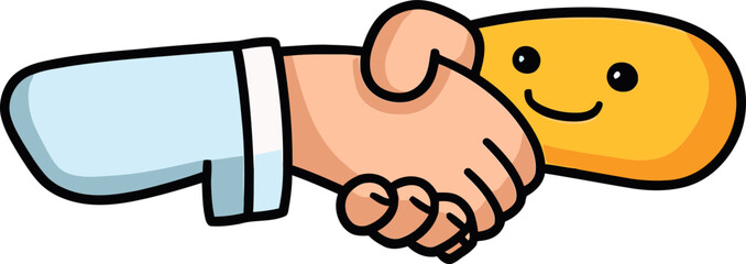 Unified Handshake SealCorporate Unity Vector