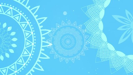 Modern and creative mandala design background, luxury wedding invitation animation with colorful mandala, Creative modern mandala design with rotation animation