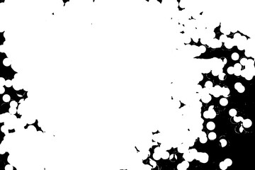 Rustic grunge vector texture with grain and stains. Abstract noise background. Weathered surface. Dirty and damaged. Detailed rough backdrop. Vector graphic illustration with transparent white. EPS10.