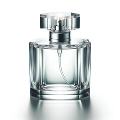 Beautiful transparent luxury perfume bottle