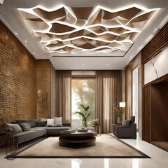 modern living room beautifull ceiling
