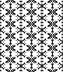Black seamless abstract pattern. Overlay for background and backdrop. Ornamental design. PNG graphic illustration with transparent background.