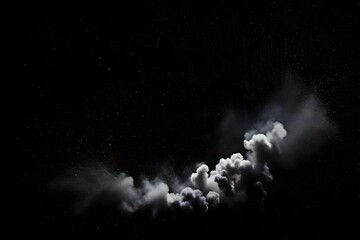 Obraz na płótnie Canvas explosion of the moon and clouds