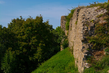 Fototapeta na wymiar Ruins of the Medieval Fortress of Dregely