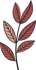 Ethereal Botany Dreamy Leaf Vector ArtSymmetrical Greenery Balanced Leaf Vector Patterns