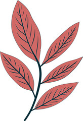 Tropical Dreamscape Exotic Leaf Vector IllustrationsMinimalist Verdure Simplistic Leaf Vector Designs