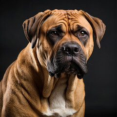 portrait of an bulldog - obrazy, fototapety, plakaty