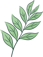 Obraz na płótnie Canvas Autumnal Splendor Leaf Vector Illustrations in Fall HuesTropical Bliss Exotic Leaf Vector Elements