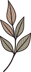 Vintage Flora Nostalgic Leaf Vector IllustrationsWhispering Leaves Ethereal Vector Artwork
