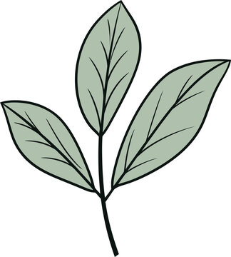 Digital Botany Futuristic Leaf Vector NarrativesMystical Flora Enigmatic Leaf Vector Narratives