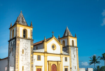 The ancient cathedral  in the old colonial town of Olinda, next to Recife, Brazil. A UNESCO World...