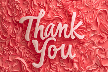 "Thank you" written in a 3D paper style. Great for presentation end screens.