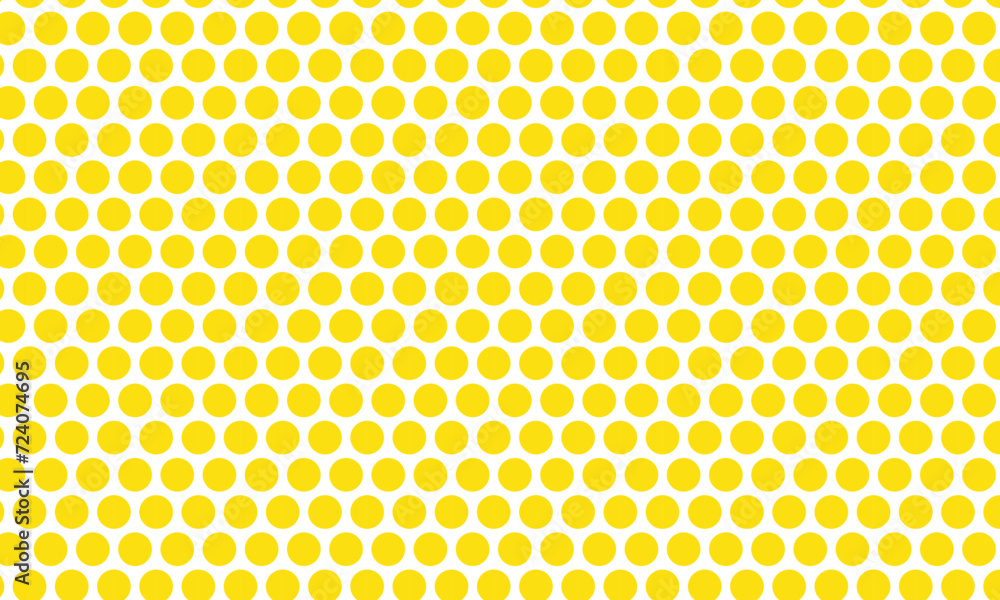 Poster abstract repeatable yellow polka dot pattern.