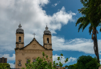 Fototapeta na wymiar The metropital Cathedral of Maceió, Alagoas state, Brazil
