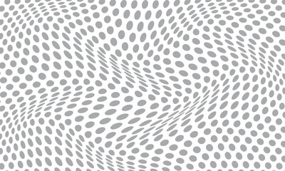 abstract repeatable grey polka dot wave pattern.