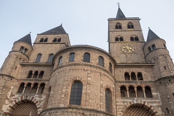 Westwork of the ancient Trier cathedral in Germany