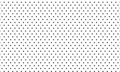 abstract repeatable black polka dot pattern. - obrazy, fototapety, plakaty