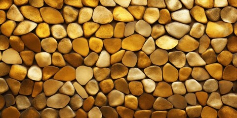 gold wallpaper for seamless cobblestone wall or road background 