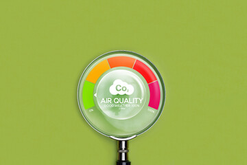 Good air quality and clean outdoor air quality Safe from pollution, PM 2.5 dust, pure natural...