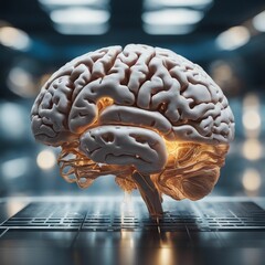 Digital Mind: Brain on Laptop. Unleash the Power of Technology for Unprecedented Creativity and Efficiency