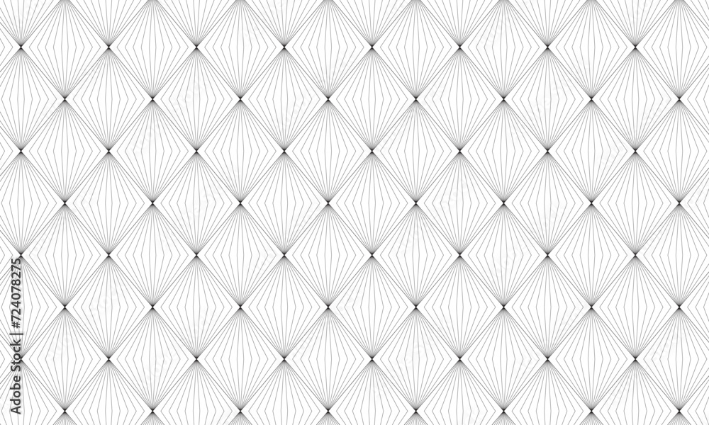 Poster abstract repeatable geometric black blend line rhombus pattern.