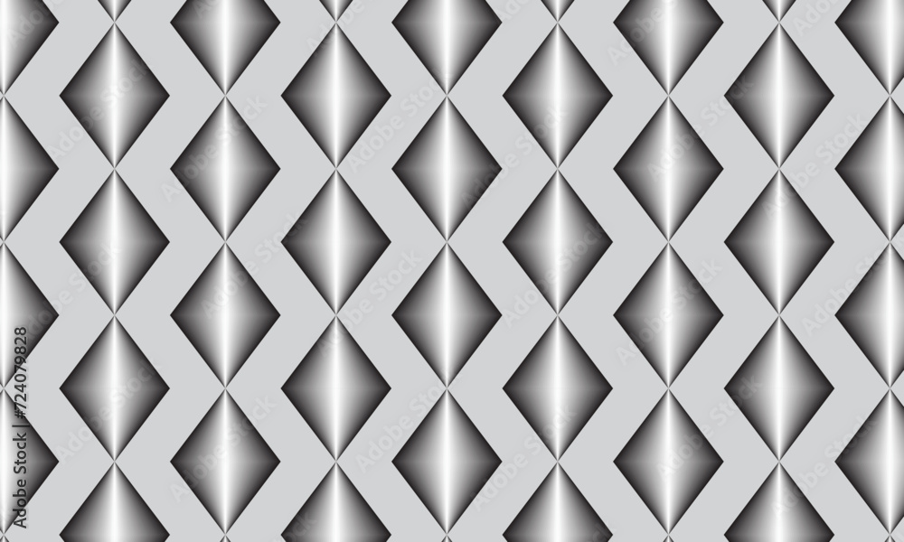 Aufkleber abstract repeatable geometric blend rhombus pattern on grey.