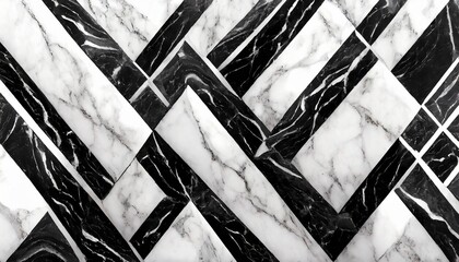 black and white marble in the form of diamonds with silver edging geometrical abstraction marble tile fashion poster for textiles fabric wallpaper poster